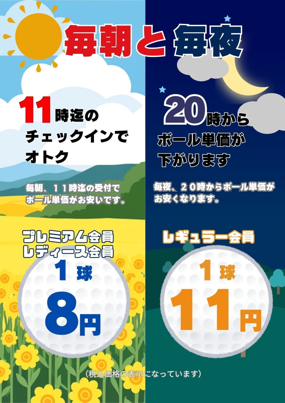 朝も夜も、オトクに練習